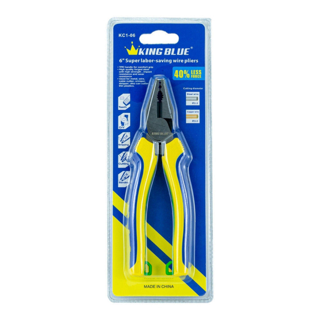 Kìm điện KingBlue KC1-06/ KC1-09 kìm đa năng dài 6 inch - 9 inch