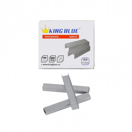 Đinh ghim U KingBlue KFG-16/6, KFG-13/6 đường kính chân ghim 0.7mm, rộng 6mm, dài 10.6 -11.3mm