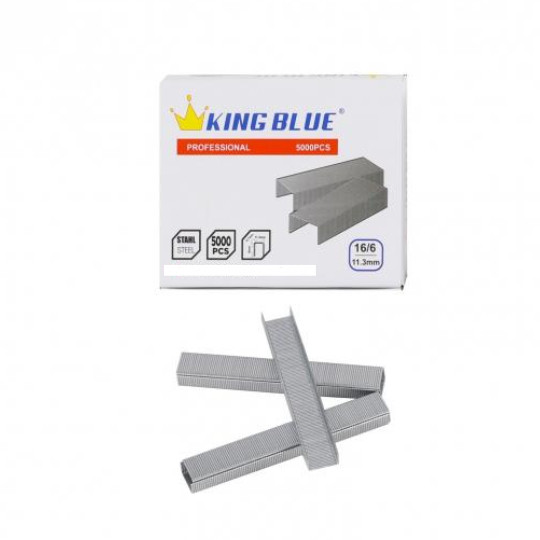 Đinh ghim U KingBlue KFG-16/6, KFG-13/6 đường kính chân ghim 0.7mm, rộng 6mm, dài 10.6 -11.3mm