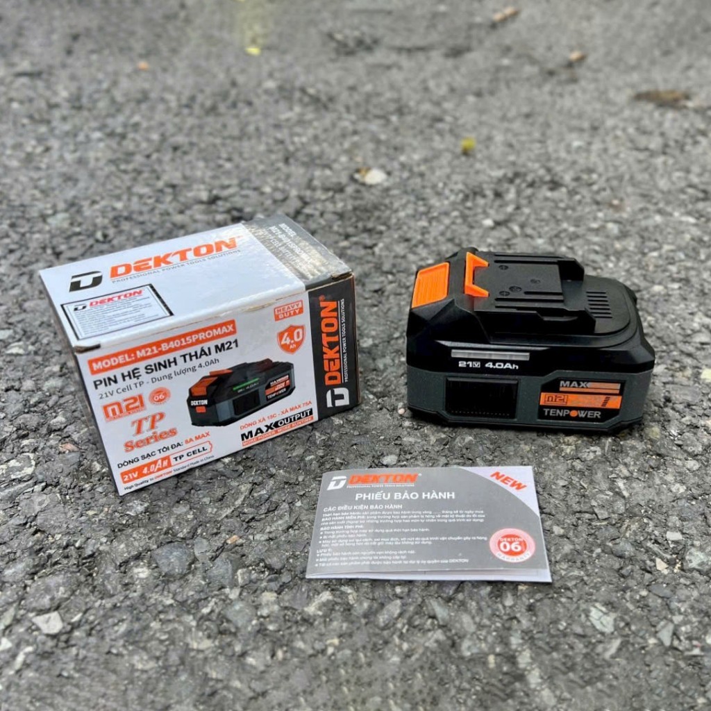 Pin 4A Dekton M21-B4015PROMAX, Dòng xả tối đa 75A, Bảng mạch công nghệ thế hệ mới, Chân Pin Phổ Thông - Thinksafe