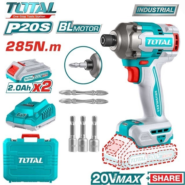 Máy siết vít dùng pin 20V Total TIRLI2023 lực siết 230nm