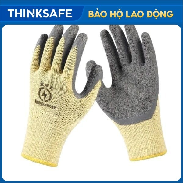 Găng Tay Cách Điện 400V -1000v  Chống Mài Mòn Chống Trượt
