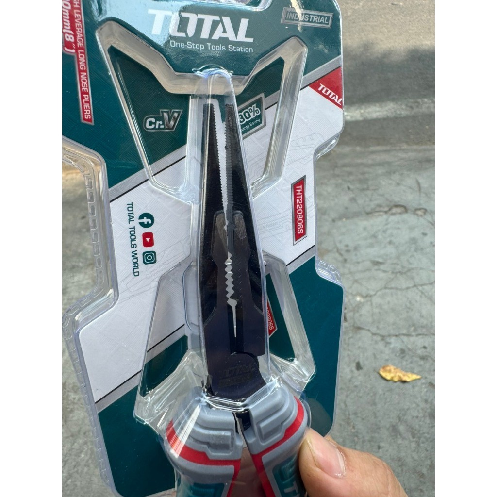 Kềm Mũi Nhọn Mỏ Dài Cao Cấp Total THT220806S - Hàng Chính Hãng - Team Máy Điện