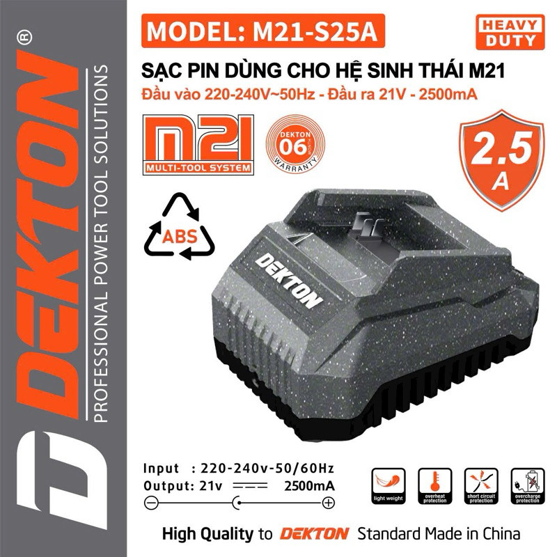 Đế sạc Dekton M21-S25A Chính hãng
