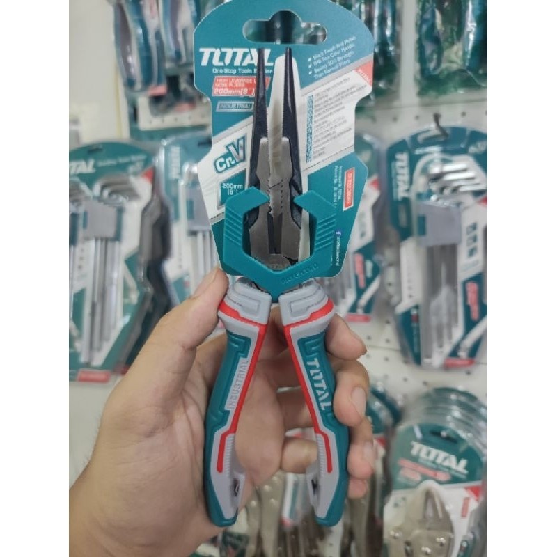 Kềm Mũi Nhọn Mỏ Dài Cao Cấp Total THT220806S - Hàng Chính Hãng - Team Máy Điện