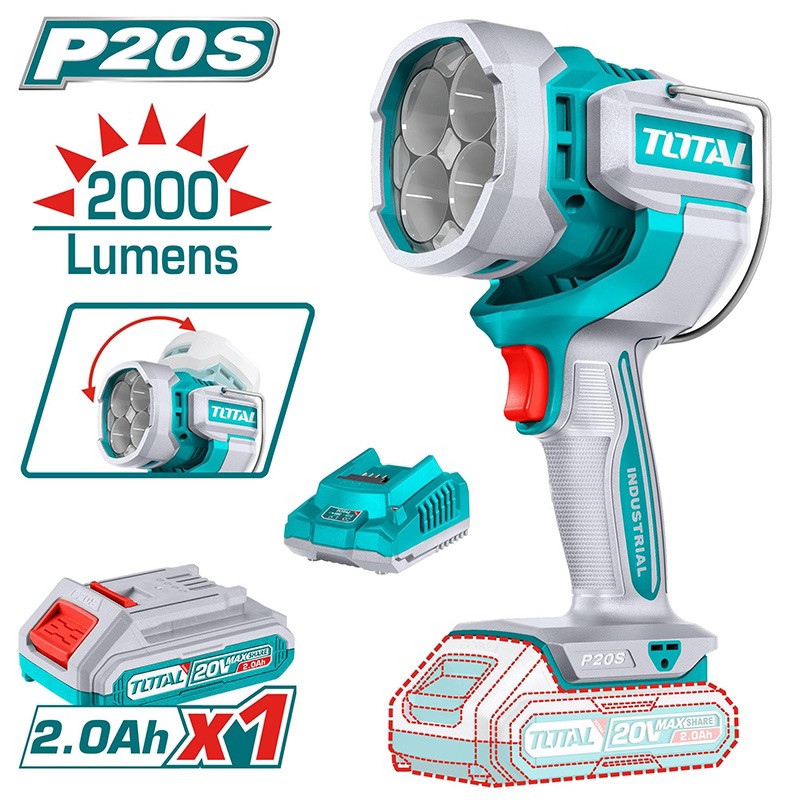 Đèn làm việc dùng pin 20V TOTAL TWLI20881 & TWLI2088