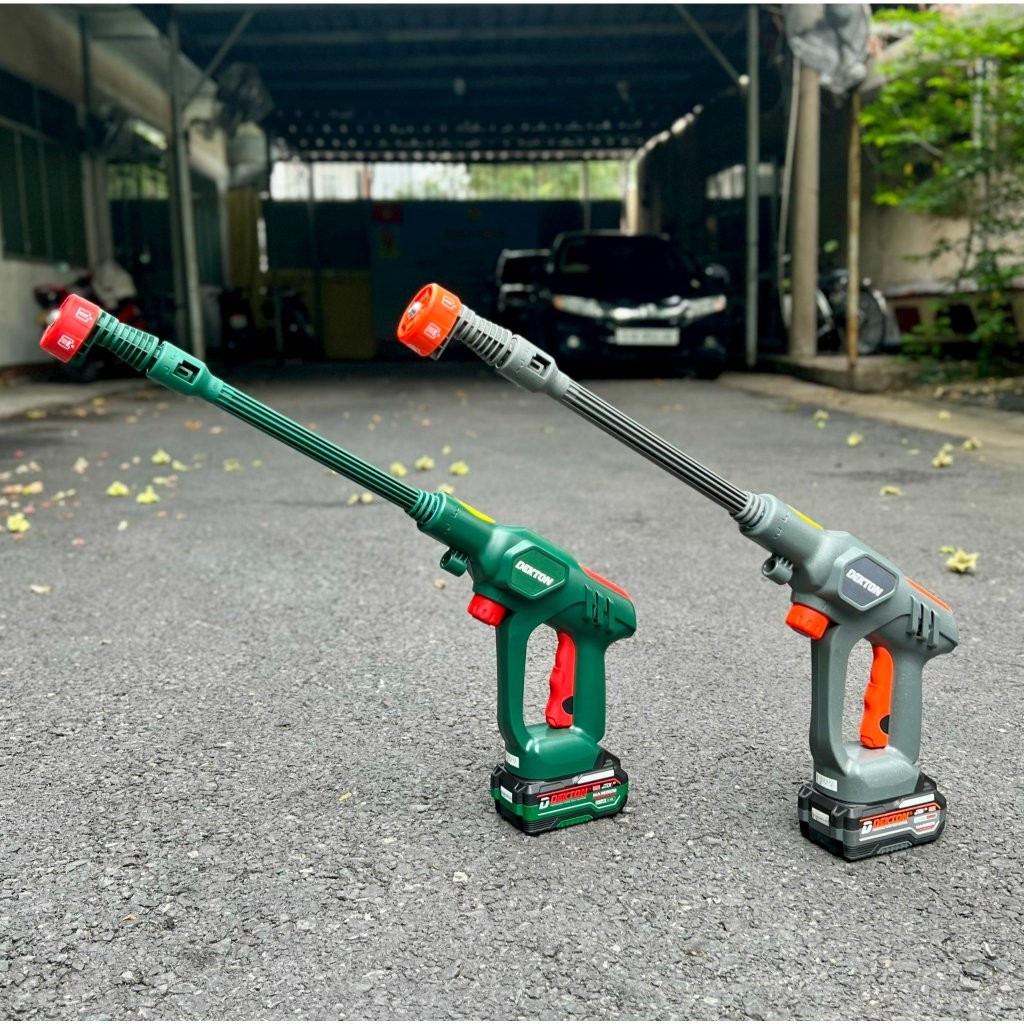 Máy xịt rửa xe dùng pin 21V Dekton M21-SRX775PRO công suất 260W, áp lực nước 40bar Máy rửa xe dòng Compact nhỏ gọn