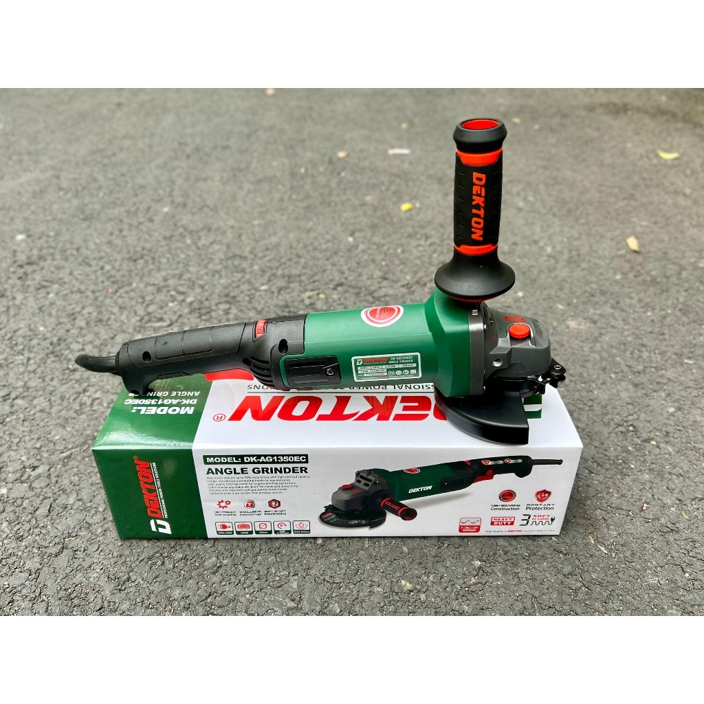 Máy mài góc 125mm công tắc bóp Dekton DK-AG1350EC 1350W