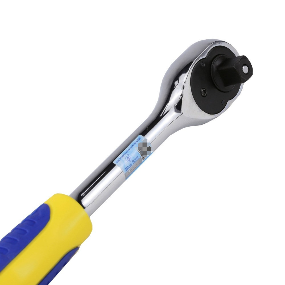 Cần siết tự động 1/2 inch KingBlue KLG-01 255mm, 72 răng tay cầm bọc nhựa Tay vặn nhanh để lắp, mở, thay thế đầu tuýp