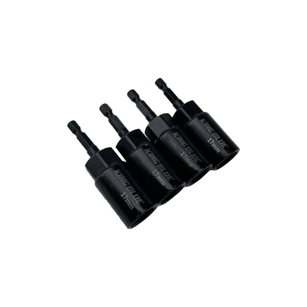 Đầu chụp Bulong sâu lòng KingBlue đa dạng kích thước 7 -19mm, dài 80mm chuôi lục giác 1/4 inch, đầu tuýp CR-V cao cấp