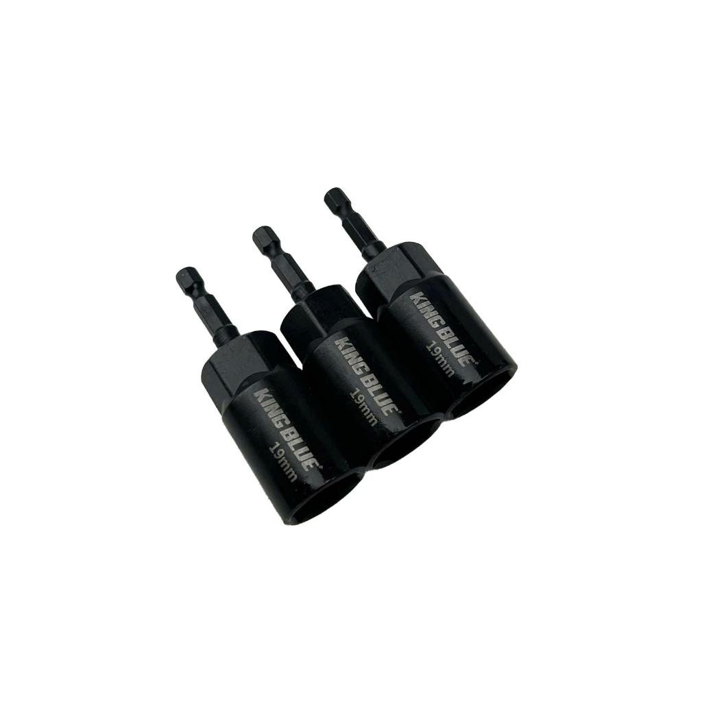 Đầu chụp Bulong sâu lòng KingBlue đa dạng kích thước 7 -19mm, dài 80mm chuôi lục giác 1/4 inch, đầu tuýp CR-V cao cấp