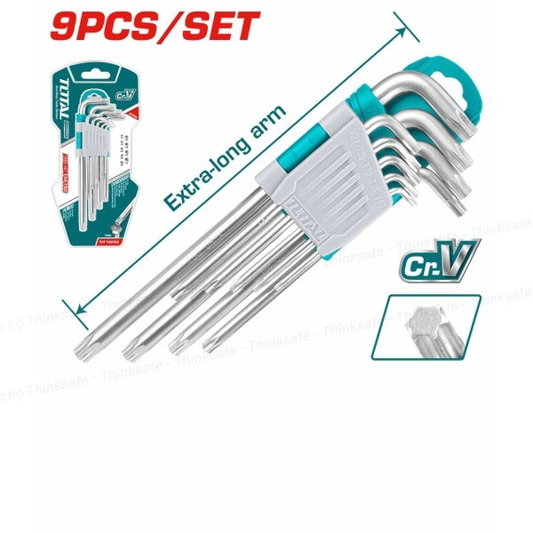 Bộ Chìa Lục Giác / Lục Giác Bông / Lục Giác Bi TOTAL Thép S2 Cao Cấp (Dòng SUPER) - Đầy Đủ Các Mã