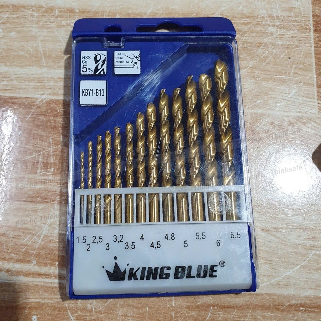Bộ 10 mũi khoan inox, sắt, nhôm KingBlue KBY2-B10