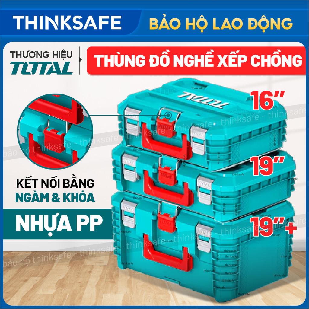 Hộp Đựng Đồ Nghề Xếp Chồng TOTAL TPBXS101/ TPBXS102/ TPBXS103/THTWB61001