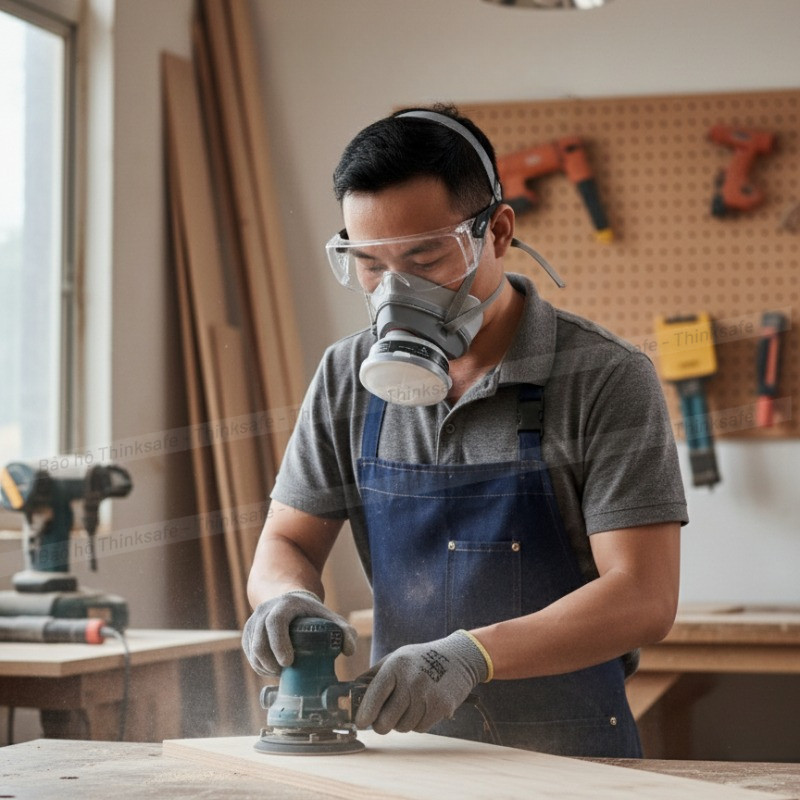 Mặt Nạ Bảo Hộ EFIRE E32 Nửa Mặt Cao Cấp, 1 Phin Lọc Kín Khí, Chống Bụi Mịn, Hóa Chất, Phun Sơn