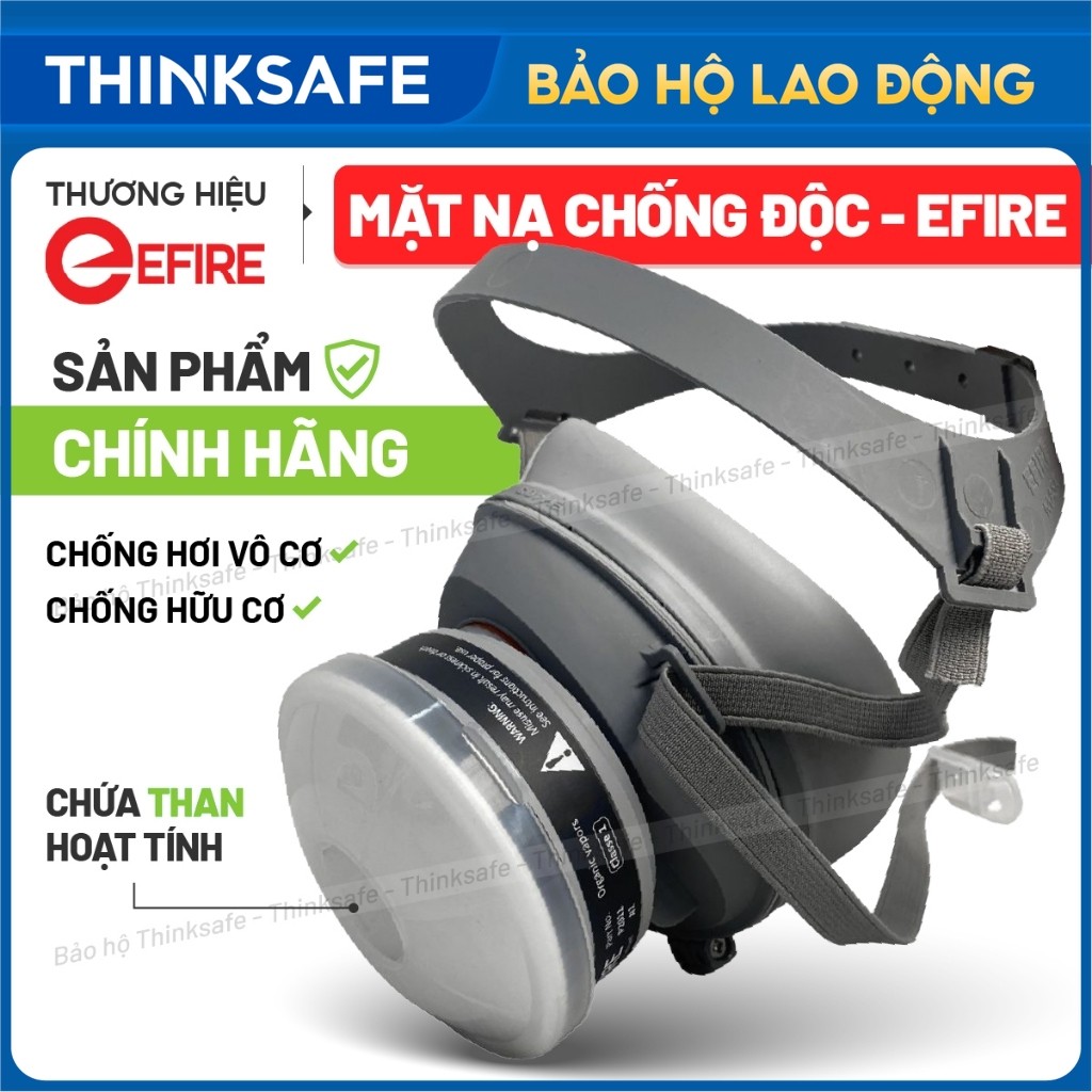 Mặt Nạ Bảo Hộ EFIRE E32 Nửa Mặt Cao Cấp, 1 Phin Lọc Kín Khí, Chống Bụi Mịn, Hóa Chất, Phun Sơn