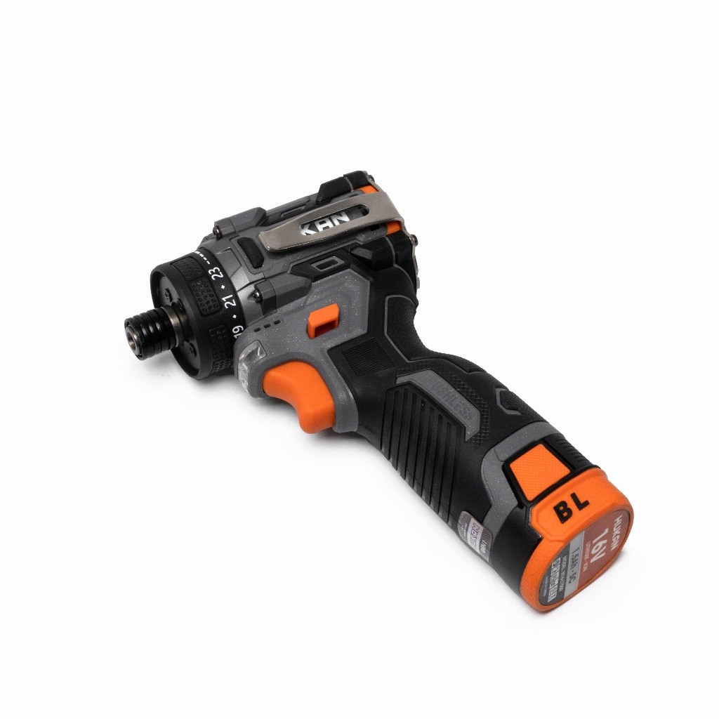 Máy chuyên vít trượt pin HUKAN G1-CVT345, Lực siết 45Nm, Gọn nhẹ không chổi than, Kèm pin sạc