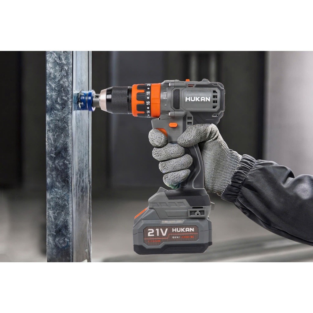 Khoan Pin HUKAN HM21-G1-I20 Lực Siết 90N.m - 3 chức năng có chức năng - Động cơ không chổi than