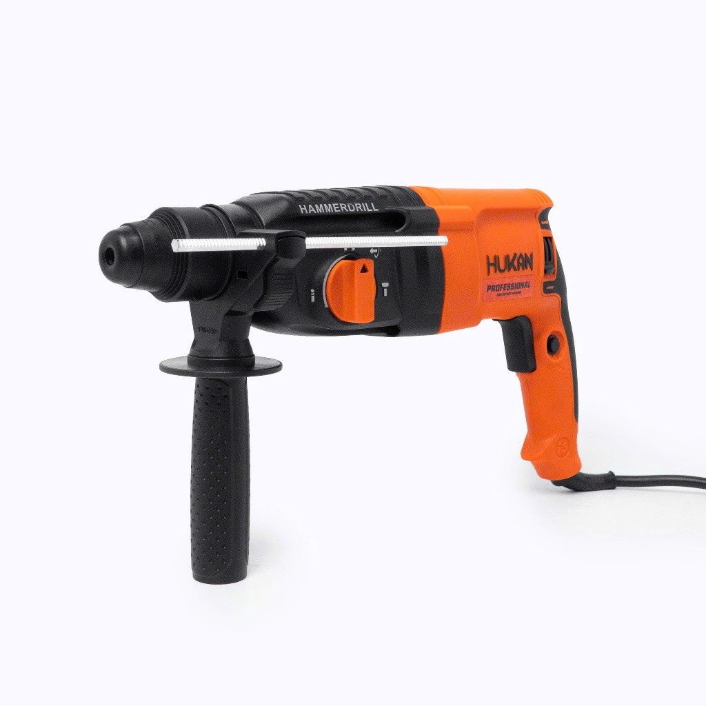 Máy khoan đục bê tông HUKAN K89, 3 Chức năng, Công suất 950W, Tặng Bộ 5 Mũi khoan và Đục