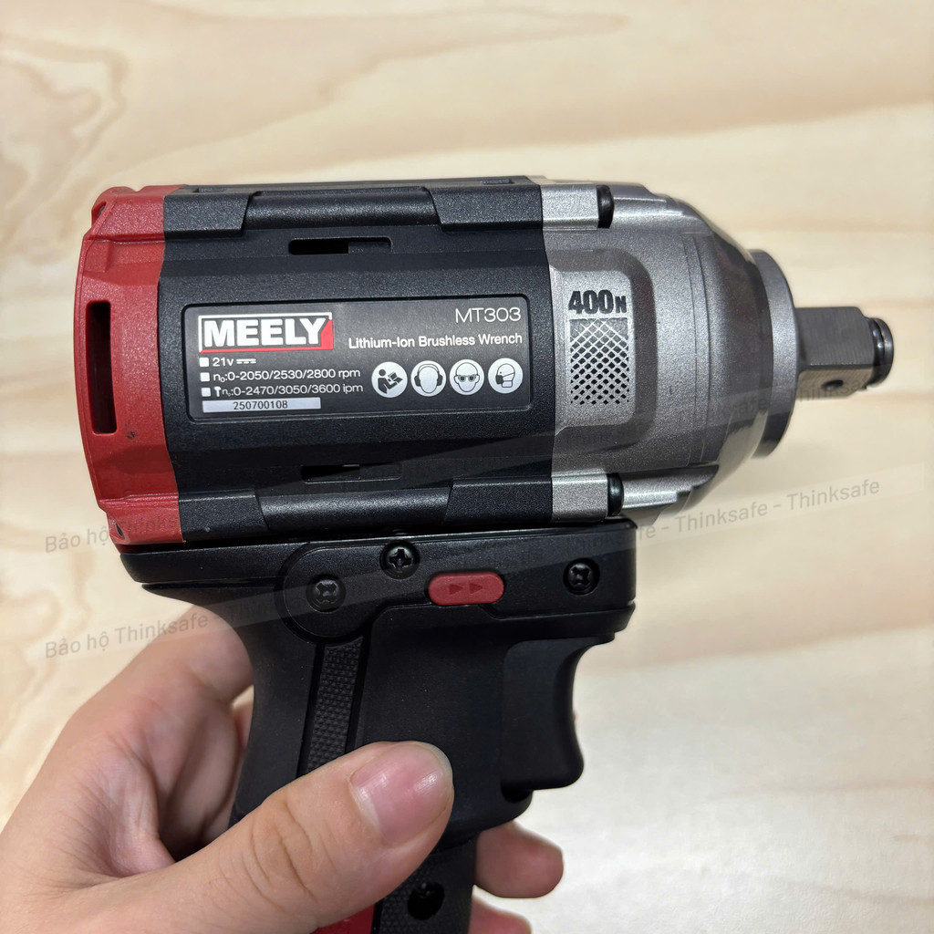 Máy Siết Bulong MEELY MT303 Lực Siết 400Nm Không Chổi Than, Công suất đầu ra 400W Chân Pin Phổ Thông, CHƯA KÈM PIN