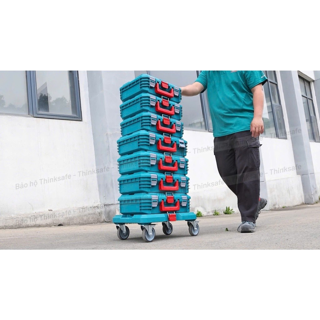 Hộp Đựng Đồ Nghề Xếp Chồng TOTAL TPBXS101/ TPBXS102 kích thước 16-19 inch Nhựa PP Bền Chắc Chống Va Đập