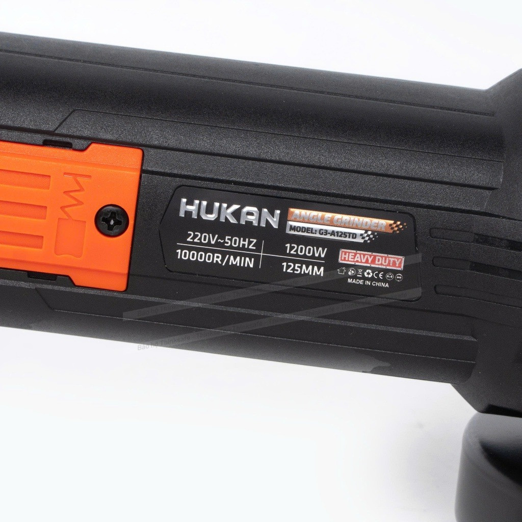 Máy mài cầm tay HUKAN G3-A125TD, Công tắc bụng, Đĩa 125mm, Công suất 1200W, 6 Tốc độ 10.000v/p