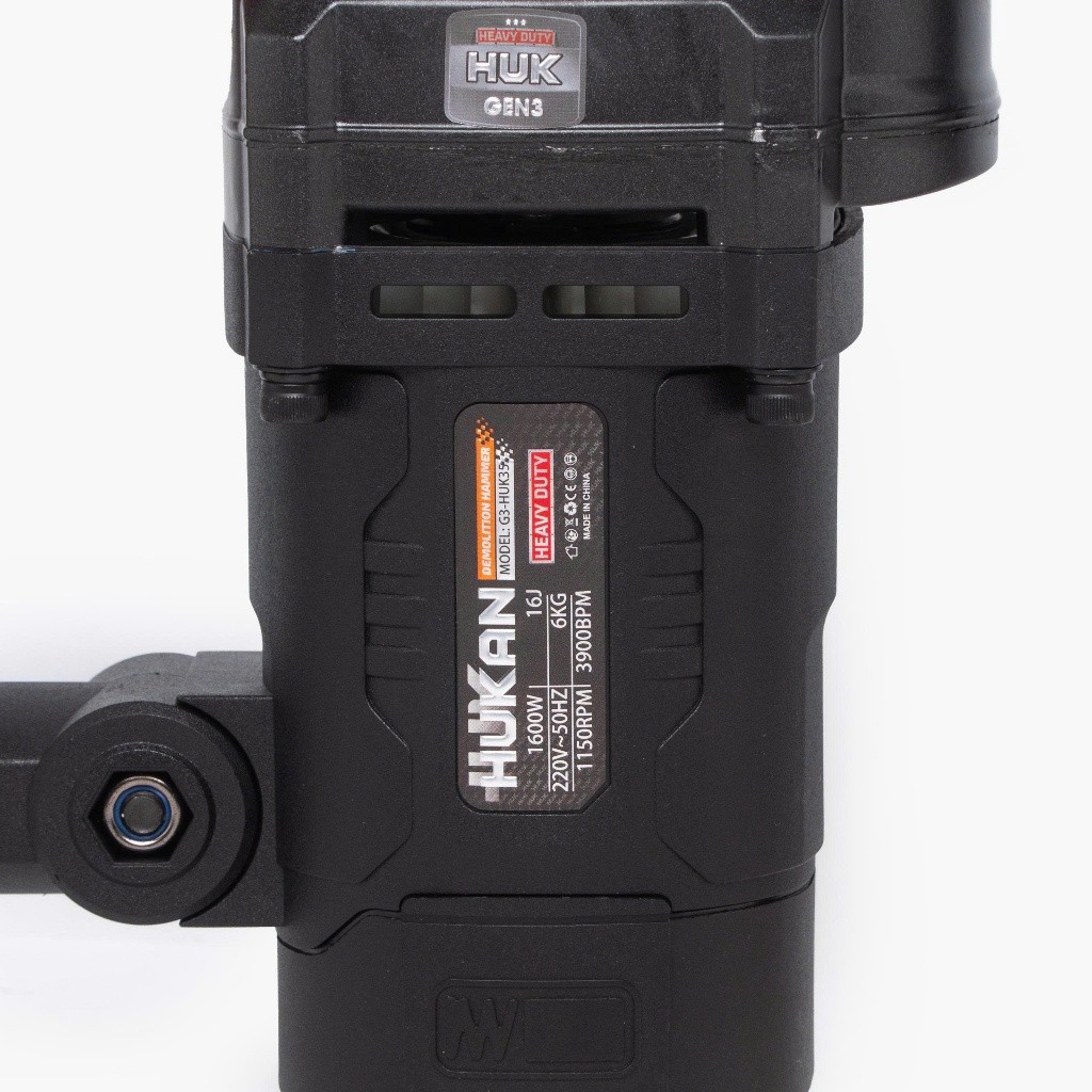 Máy đục bê tông HUKAN G3-HUK35, Công suất 1600W, Lực đập 16J, Tốc độ 1.150v/p Có AVT giảm rung chấn
