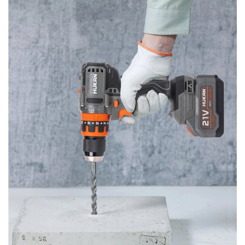 Khoan Pin HUKAN HM21-G1-I20 Lực Siết 90N.m - 3 chức năng có chức năng - Động cơ không chổi than