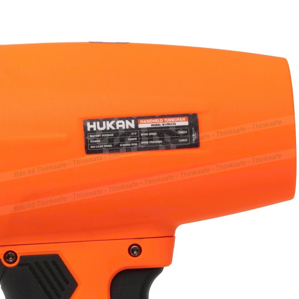 Máy thổi phản lực pin HUKAN G1-TPL778, Không chổi than, áp lực gió 1600g, Tốc độ 50.000v/p Máy thổi lá, bụi siêu mạnh