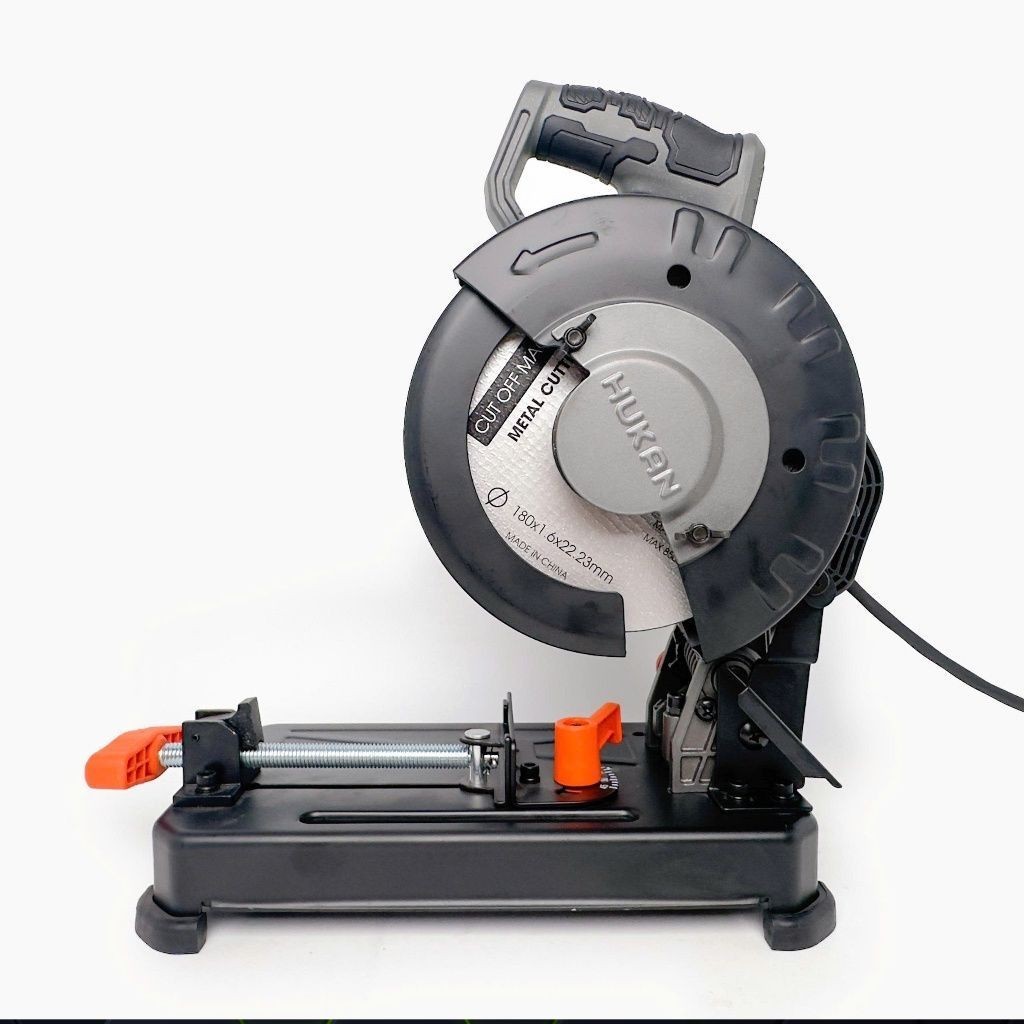 Máy cắt sắt bàn HUKAN G2-MCS1800, Công suất 1800W, Lưỡi cắt 180mm, Góc cắt 45 độ, Tốc độ 7700v/p