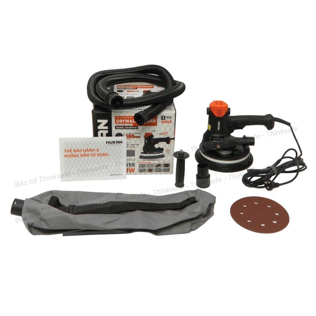 Máy Chà Tường Xoa Vữa Cầm Tay Có Đèn HUKAN G2-MTT181