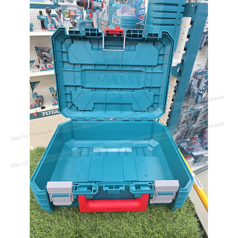 Hộp Đựng Đồ Nghề Xếp Chồng TOTAL TPBXS101/ TPBXS102 kích thước 16-19 inch Nhựa PP Bền Chắc Chống Va Đập