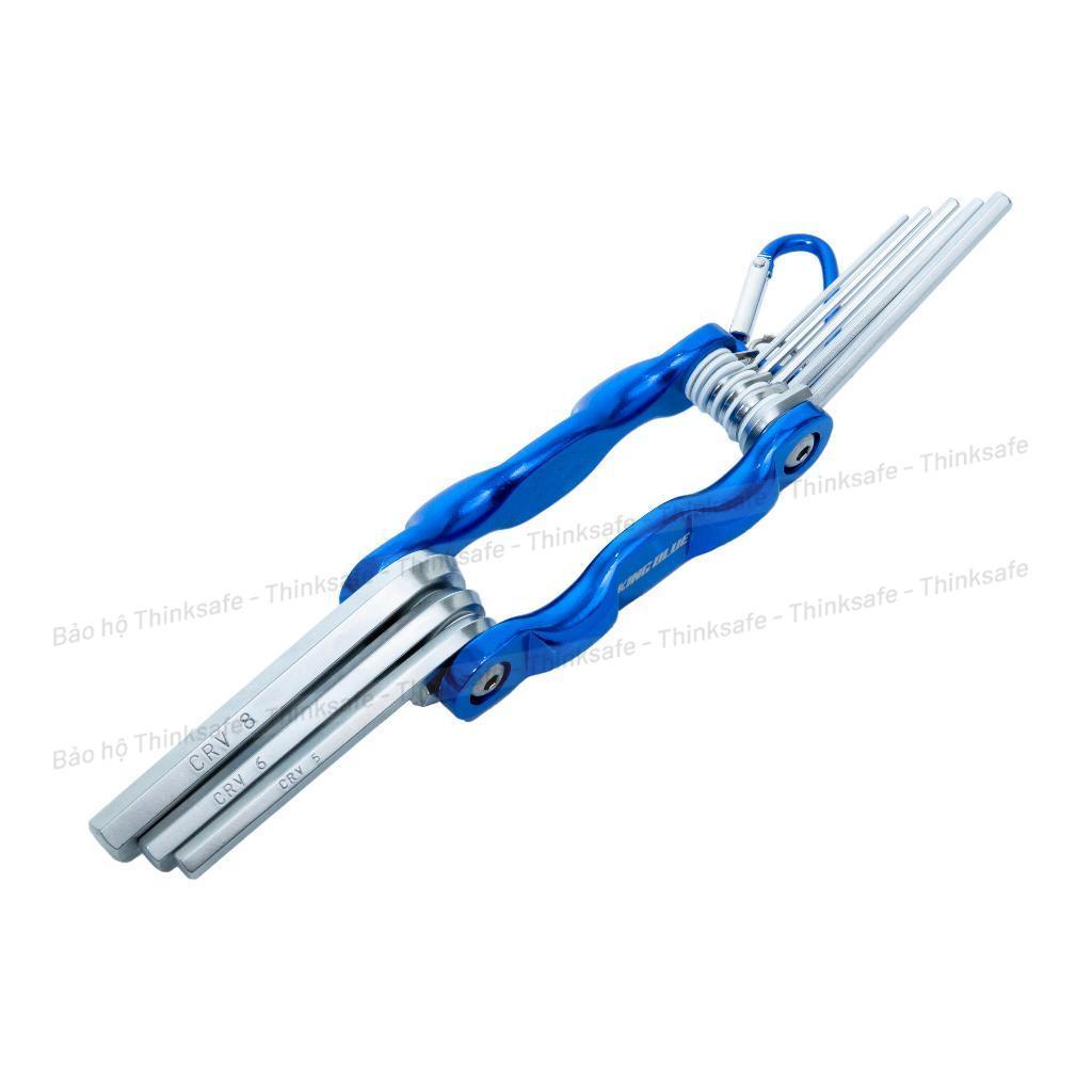 Bộ lục giác gập KingBlue KL-008 Gồm 8 cây 1.5-8mm, Thép Cr-V cao cấp chống mài mòn, Chìa lục giác xếp nhỏ gọn