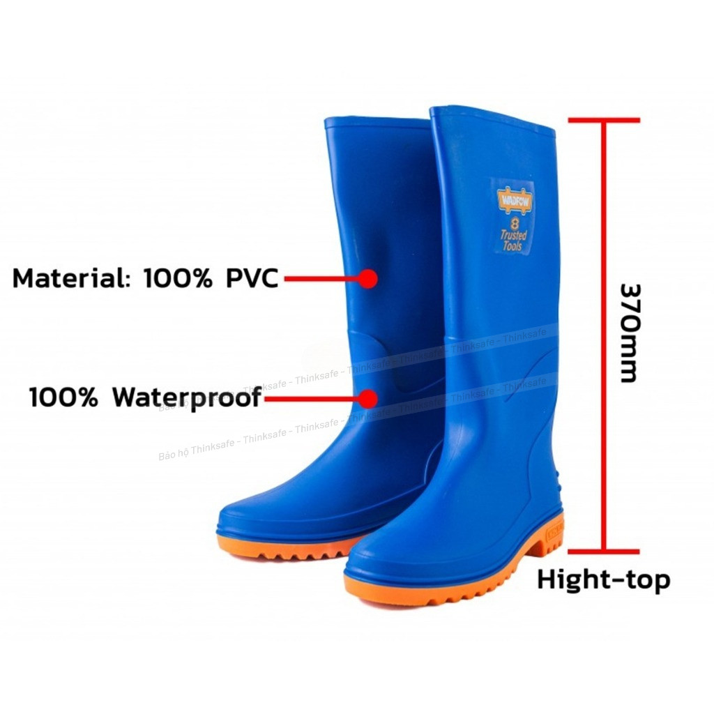 Ủng bảo hộ lao động WADFOW, 100% PVC