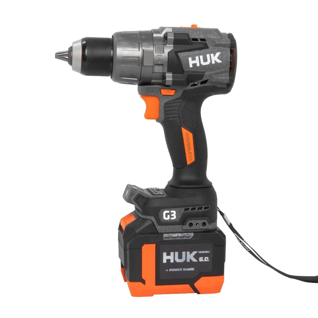 Thân Máy Khoan Pin HUKAN 13MM GEN3 G3-F200LUX | LỰC 200N.m -  ĐỘNG CƠ KHÔNG CHỔI THAN | ANTI KICKBACK, Chống Giật Ngược