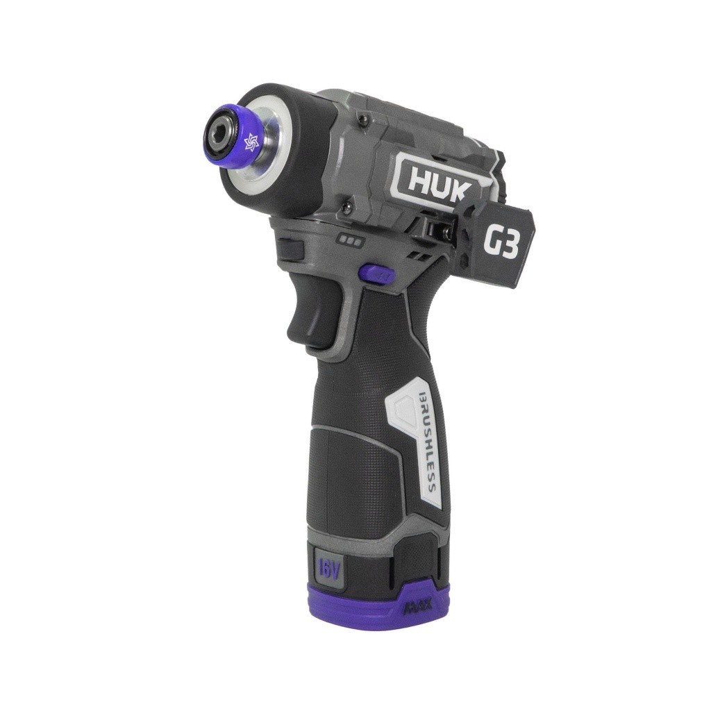 Máy chuyên vít có búa HUKAN G3-IS160HP, Lực siết 160Nm, Nút chỉnh tốc nhanh, Pin xả tốt 10C