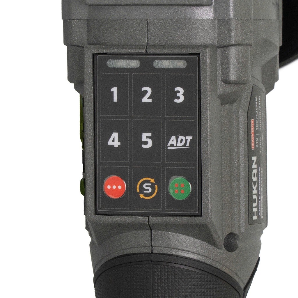 Máy mài pin HUKAN seri SVJ G3-A3ADT, Đá 100mm/125mm, 5 Tốc độ 9000v/p, Công nghệ tự điều chỉnh tốc - Không chổi than