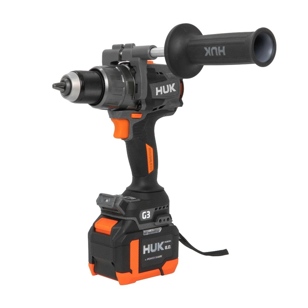 Thân Máy Khoan Pin HUKAN 13MM GEN3 G3-F200LUX | LỰC 200N.m -  ĐỘNG CƠ KHÔNG CHỔI THAN | ANTI KICKBACK, Chống Giật Ngược