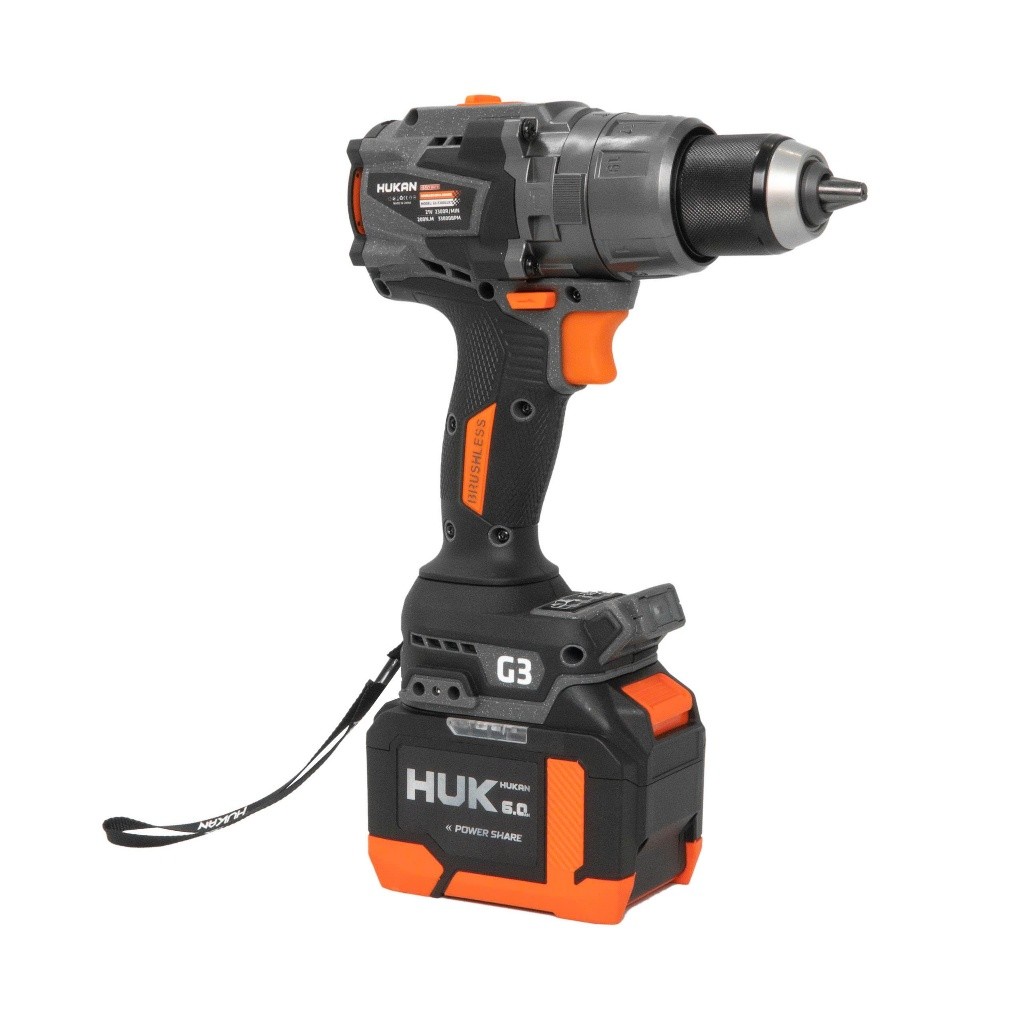 Thân Máy Khoan Pin HUKAN 13MM GEN3 G3-F200LUX | LỰC 200N.m -  ĐỘNG CƠ KHÔNG CHỔI THAN | ANTI KICKBACK, Chống Giật Ngược