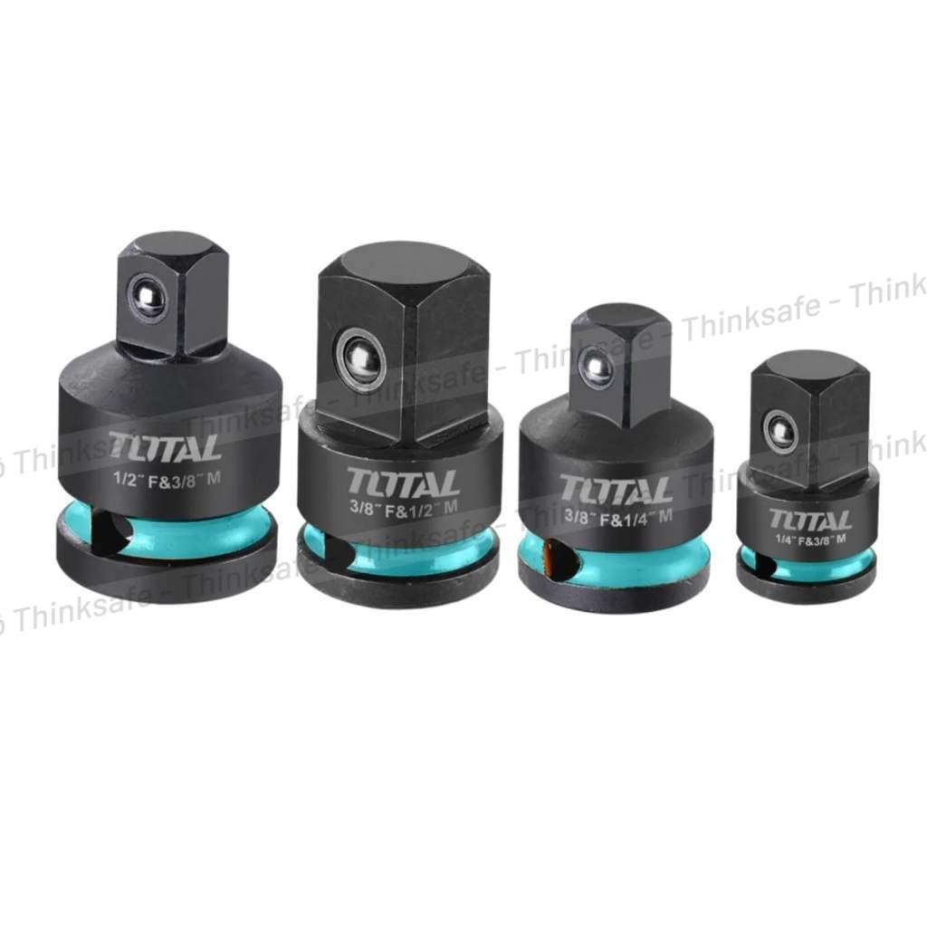 Bộ 4 chuyển đổi đầu tuýp tác động TOTAL THISAD12438, Chất liệu CR-Mo xử lý nhiệt, Chuyên dùng cho máy tác động