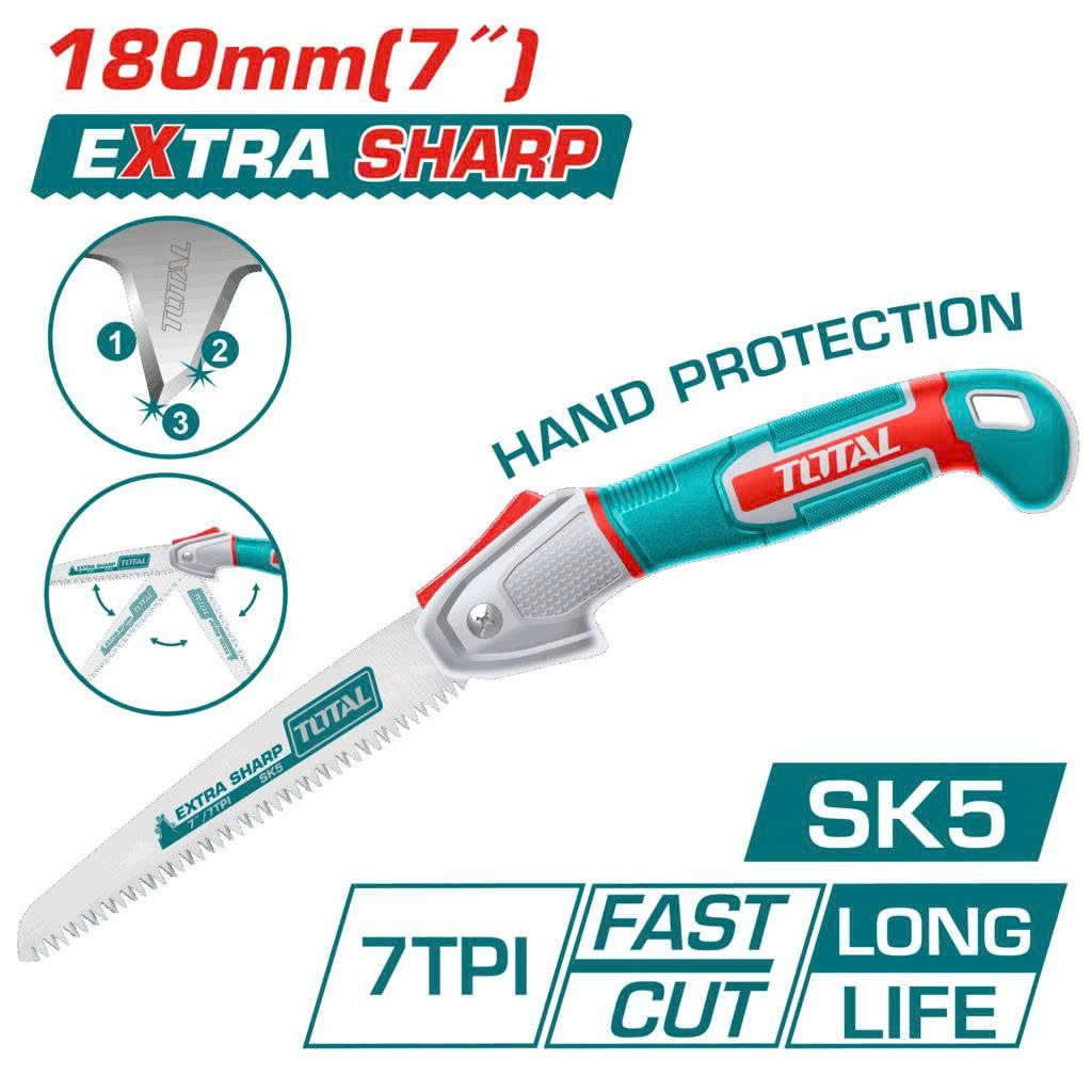 Cưa tay dạng xếp 180mm TOTAL THFSW18026