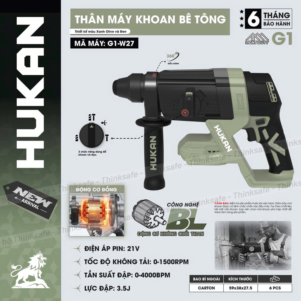 Máy khoan bê tông Hukan G1-W27