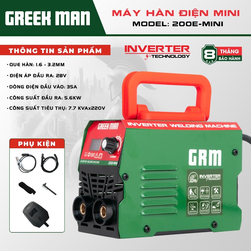 Máy hàn điện tử GREEKMAN 200E-MINI