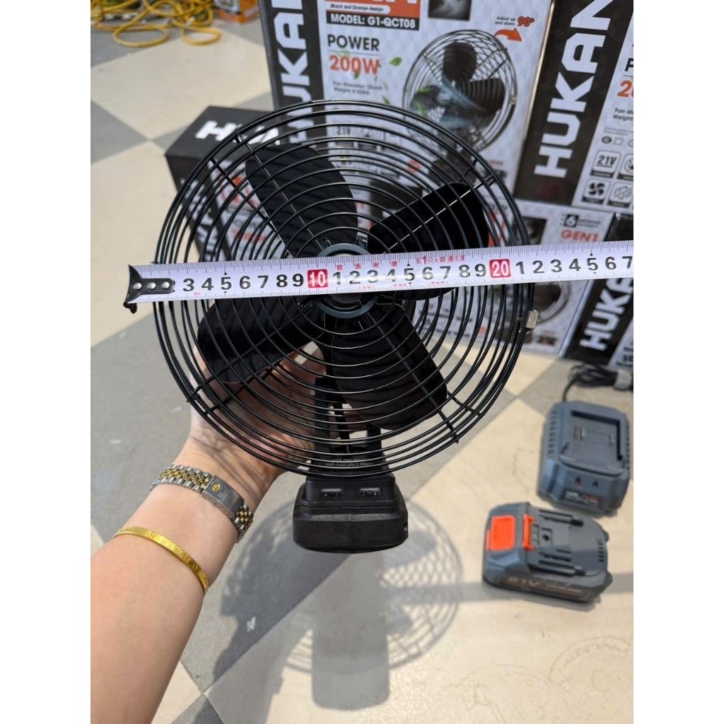 Thân Quạt Tích Điện HUKAN G1-QCT08 Đường Kính Cánh Quạt 20cm