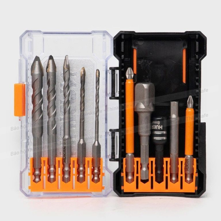 Bộ mũi khoan đa năng 10 chi tiết HUKAN G1-BPK10C Mũi khoan và mũi vít đa năng chuôi lục giác