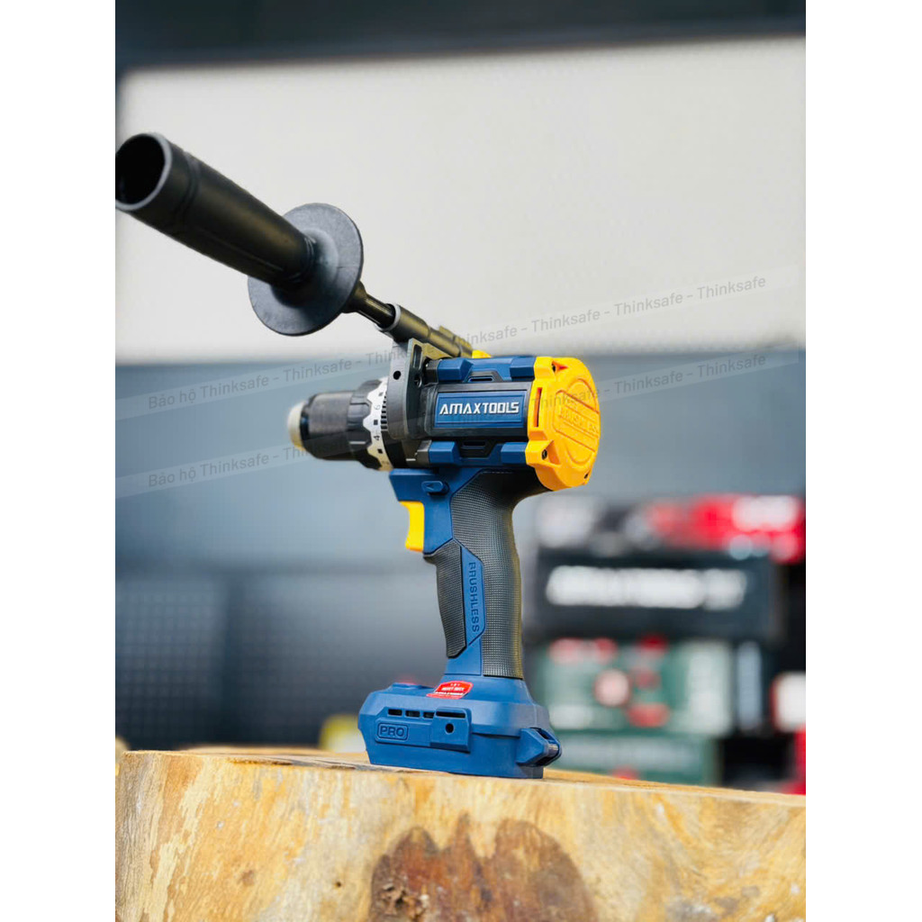 Máy khoan rút lõi 165Nm Amaxtools AKI16513-GT Máy khoan pin 3 chức năng đầu kẹp 13mm, 20 cấp trượt, Máy Khoan Động Lực