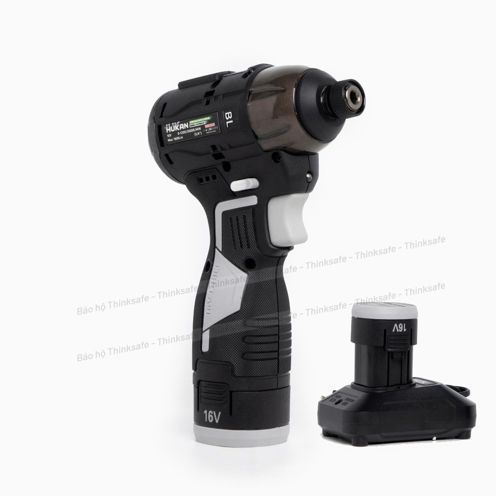 Bộ máy chuyên vít búa pin HUKAN Huk G3-V180LUX, Lực siết 180Nm, Không chổi than Có tạo xung - Thinksafe