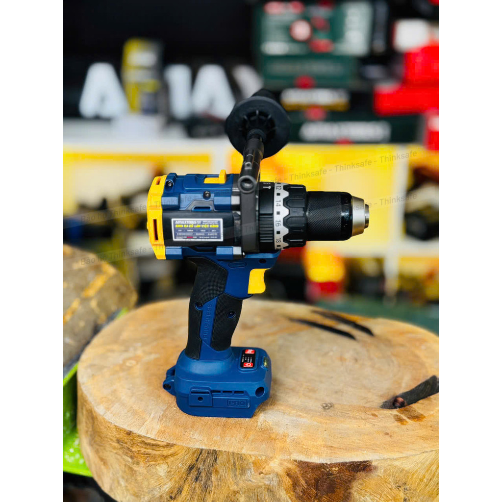 Máy khoan rút lõi 165Nm Amaxtools AKI16513-GT Máy khoan pin 3 chức năng đầu kẹp 13mm, 20 cấp trượt, Máy Khoan Động Lực