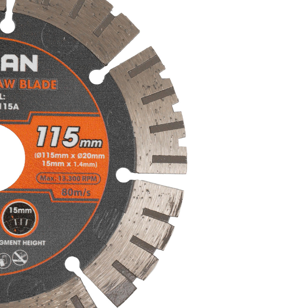 Lưỡi cắt kim cương HUKAN (Gen 2), Kích thước 115mm - 125mm