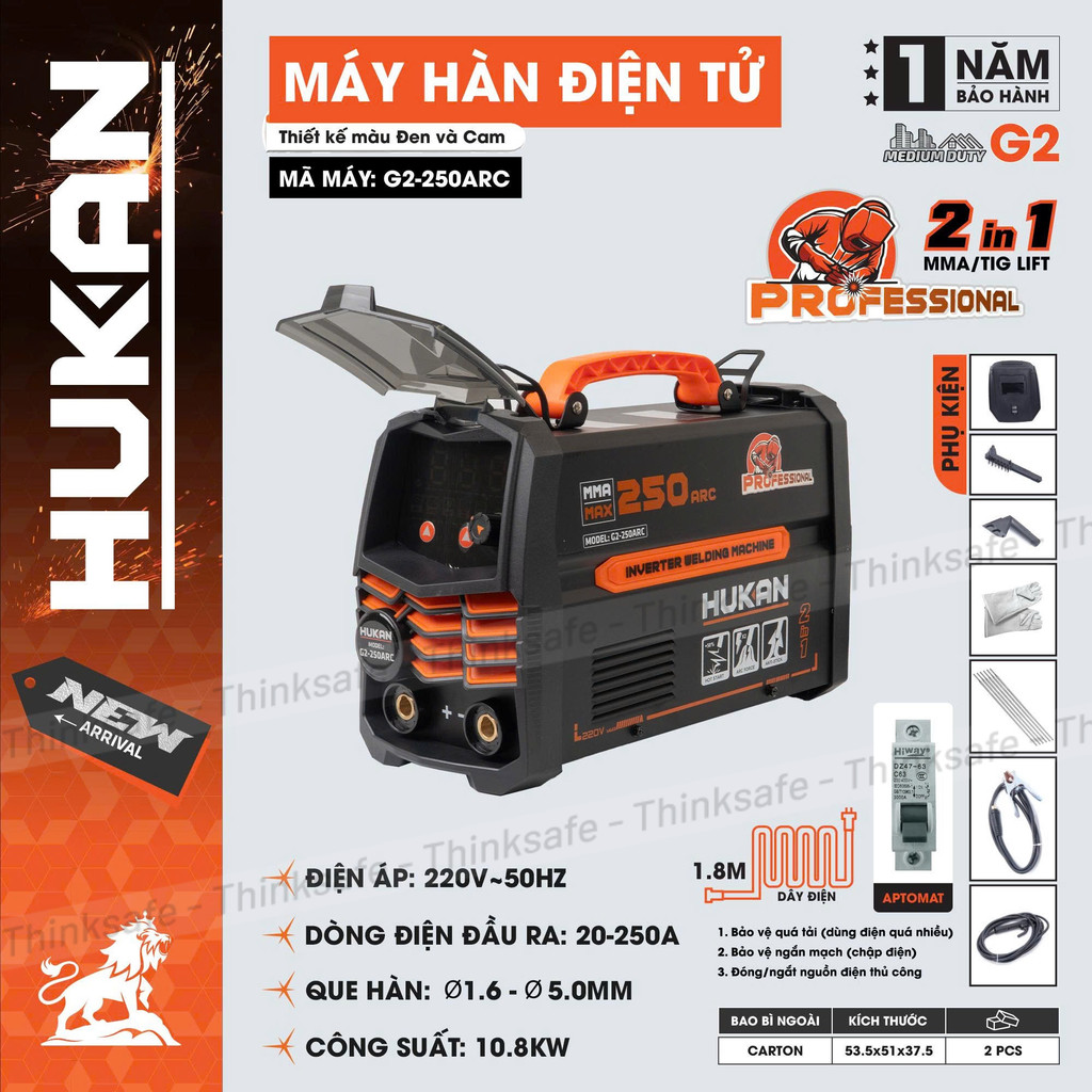 Máy Hàn Điện Tử HUKAN 2 trong 1